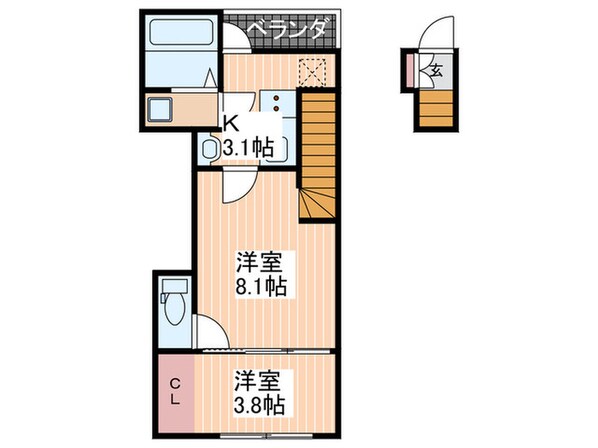 リバーノース庚午の物件間取画像